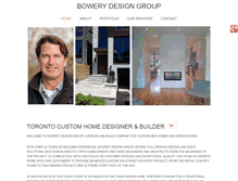 Tablet Screenshot of bowerydesigngroup.ca
